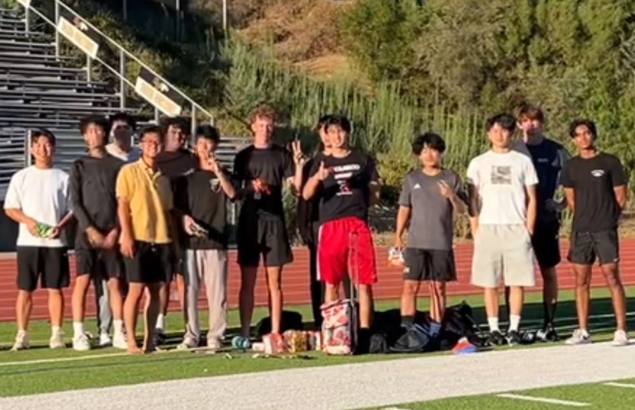 The group of athletes at the July session